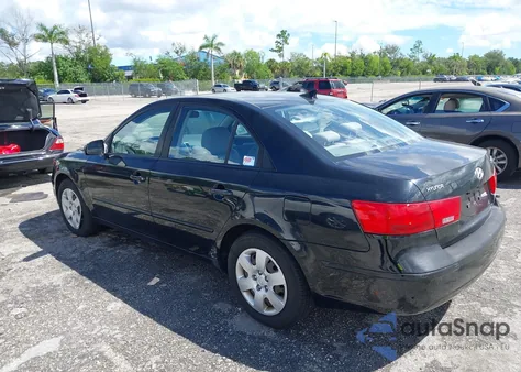 2009 Hyundai Sonata Gls z USA, uszkodzony, nr VIN 5NPET46C59H499349